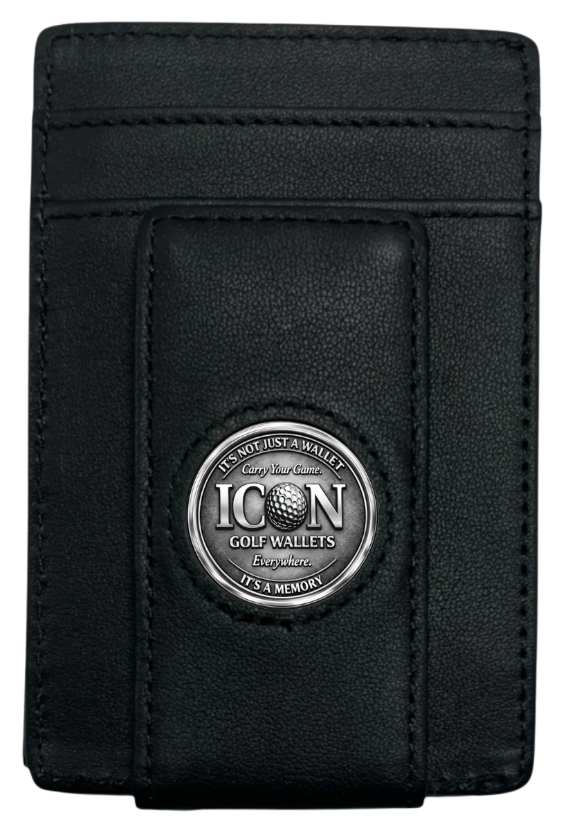 ICON GOLF WALLET – Black - (Pop-up)