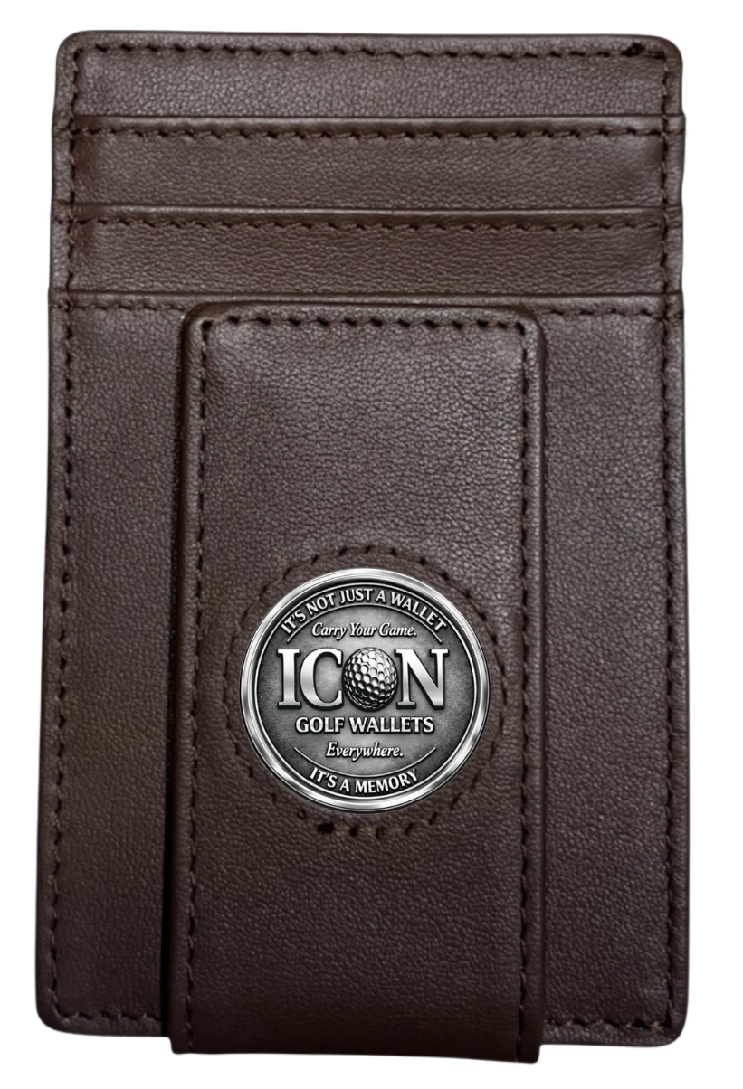 ICON GOLF WALLET – Brown - (Pop-up)