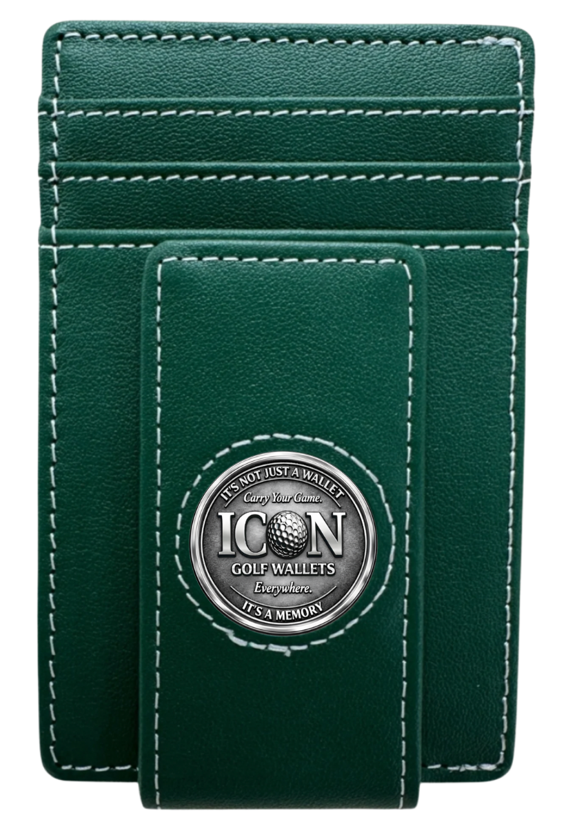 ICON GOLF WALLET – Green - (Pop-up)